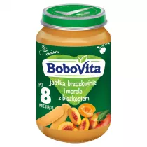 BoboVita Jabka morele i brzoskwinie z biszkoptem po 8 miesicu 190 g