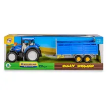 Traktor New Holland T5 z przyczep� do transportu inwentarza Daffi
