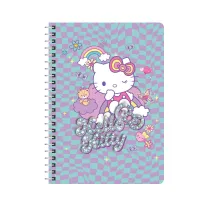 Patio Ko�obrulion A4 100k.w kratk� metalowa spirala Hello Kitty pink  wz�r 3