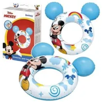 Ko�o dmuchane Mickey Mouse z uszami niebieskie Bestway