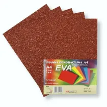 Penword Pianka brokatowa A4 Eva br�z biodegradowalna 5 szt.