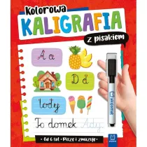 Kolorowa kaligrafia z pisakiem. Pisz i zmazuj