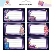 All4Kids Naklejki na szafk� i zeszyt K-pop Star