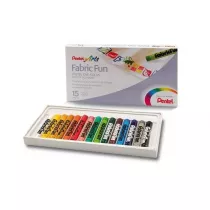 Pentel Pastele do tkanin 15 szt.