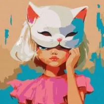 Ideyka Malowania po numerach - Miau 50x50cm