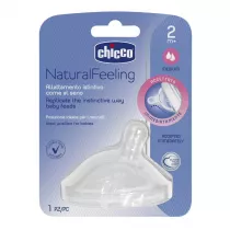 Chicco Smoczek silikonowy na butelk przepyw redni 2 m+