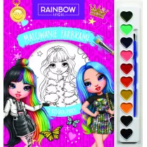 Malowanie farbkami. Rainbow High