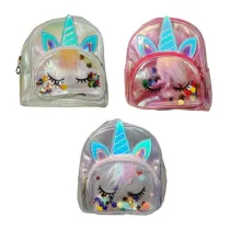 Swede Plecak jednoroec srebrzysty z 3D aplikacjami - mix