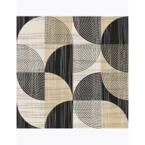 Serwetki DAISY Lunch SD 330x330 Geometria czarno be�owe 044501