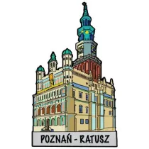 Magnes ART Pozna� - drewniany MIX