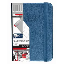 Kalendarz 2027 Rock A7 tygodniowy per�owy
