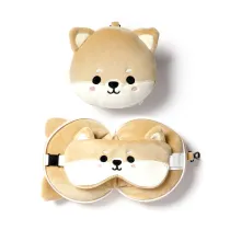 Poduszka podr�na i maska na oczy Pies Shiba