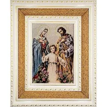 Obraz Haftowany �wi�ta Rodzina podw�jna rama 38x32