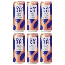 Da-sh Water Woda gazowana Brzoskwinia zestaw 6 x 330 ml