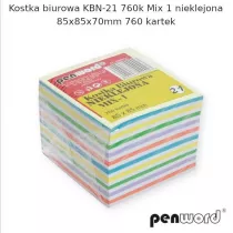 Penword Kostka biurowa mix 85x85x70mm 760 kartek