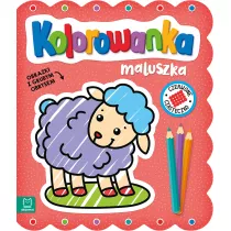 Obrazki z grubym obrysem. Czerwone ciasteczko