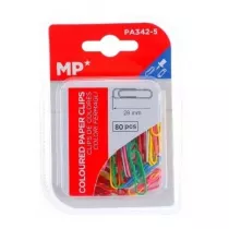 Mp Main Paper Spinacz biurowy 28mm 80szt kolorowe