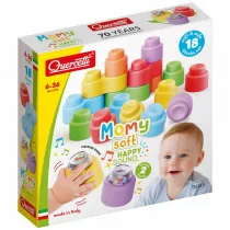 Klocki Momy Soft mikkie z grzechotk 18el