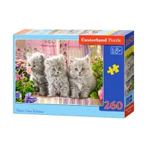 Puzzle 260 el. Three Grey Kittens Castorland
