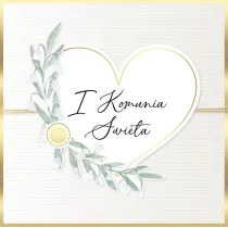 Kukartka Karnet Primus Komunia KPE-0249
