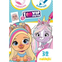 I love my VIP Pets. Naklejam i koloruj