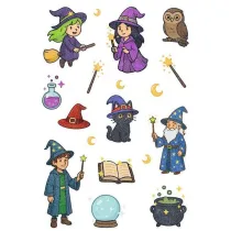 Herma Naklejki Magic Czarodzieje