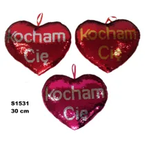Sun-Day Serce cekinowe Kocham Ci� 30cm MIX