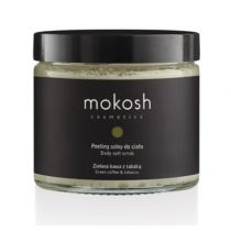 Mokosh Peeling solny do ciała Zielona Kawa z Tabaką 300 g