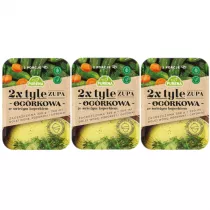 Purena Zupa Ogrkowa ze wieym koperkiem zagszczona Zestaw 3 x 350 g