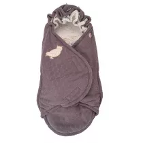 Polarowy zimowy piworek do wzka wrzosowy Fleece Mauve