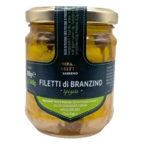 Compagnia Mediterranea Filety z okonia morskiego w oliwie z oliwek extra virgin (s�oik) 140 g Bio