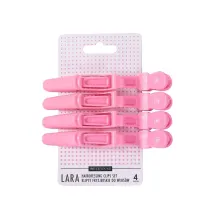 Sister Young Lara Hairdressing Clips Set klipsy fryzierskie do wosw Pink 4 szt.