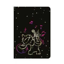 Patio Zeszyt A5 32k. 3 linie kolor Disney Gold Stitch wzr 1