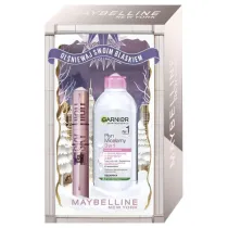 Maybelline Zestaw Lash Sensational Mascara tusz do rz�s Black + Garnier Skin Naturals p�yn micelarny 3w1 do sk�ry wra�liwej 7.2 ml + 400 ml