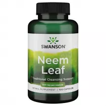 Swanson Neem Leaf 500 mg - Miodla Indyjska Suplement diety 100 kaps.