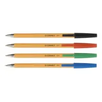 Paczka d�ugopis Q-CONNECT z wymiennym wk�adem 04mm niebieski 20 sztuk