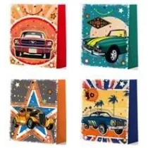 W&k Torebka prezentowa M Pojazdy mix