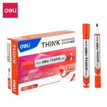 Deli Marker sucho�cieralny okr�g�y czerwony 2.0mm