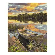 Brushme Malowanie po numerach - d w powodzi 40x50cm