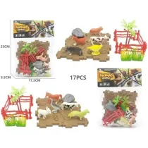 Zestaw zwierz�t domowych z mat�