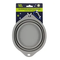 Miska dla zwierz�t silikonowa sk�adana szara 19cm TRIK&ROLL 560889