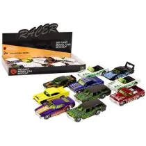 Samoch�d wy�cigowy resorak metalowy 1:64 MIX LeanToys