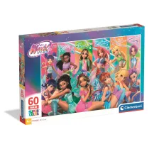 Puzzle 60 el. Maxi Super Kolor Winx Clementoni