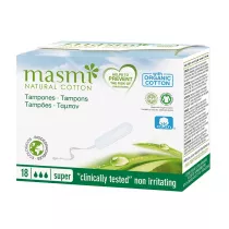 Masmi Tampons tampony z baweny organicznej Super 18 szt.