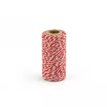 PartyDeco Sznurek piekarski czerwony 50m