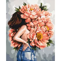 Twoje Hobby Malowanie po numerach - Zagadka piwonii 40x50cm