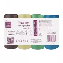 Idea Worki na mieci do segregacji 35L mix 4 x 20 szt.