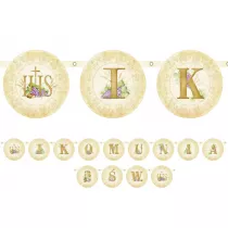 PartyDeco Baner I Komunia �w. 13x200 cm