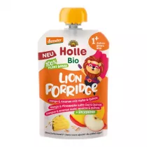 Holle Mus owocowy z napojem ryowym i zboami mango&ananas + owies&komosa ryowa 110 g Bio