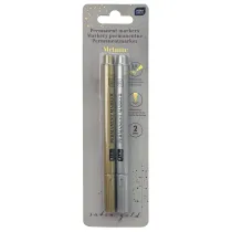 Interdruk Markery metaliczne Silver/Gold 2 szt